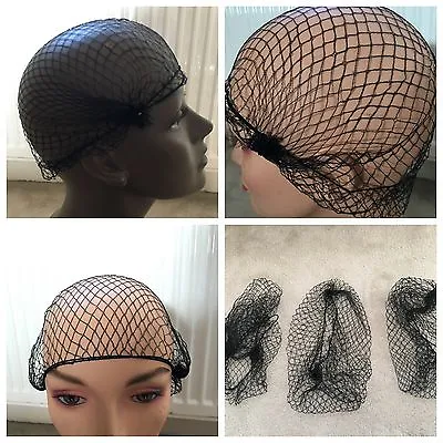 3 HAIR NETS - Black • £4.49