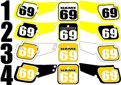 1990-1999 Suzuki RM80 RM 80 Number Plates Side Panels Graphics Decal • $38.99