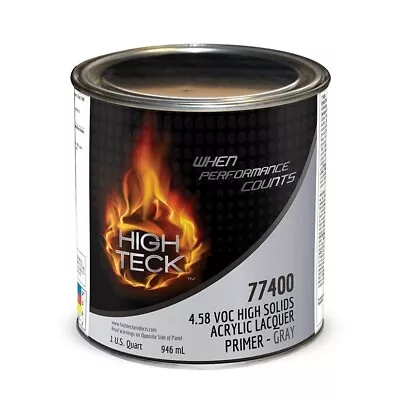 High Teck 77400 High Solids Acrylic Lacquer Primer Surfacer Gray (1qt) • $36.99