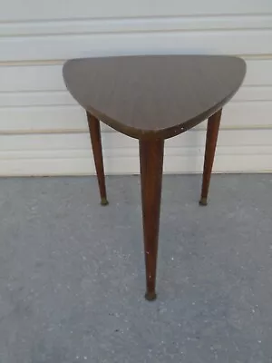 Guitar Pick End Table Side Mid-century Modern Retro Hollywood Regency Triangle • $199