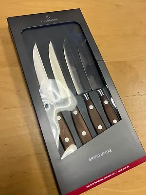 Victorinox Grand Maitre 4 Pc. Steak Set 7.7240.4 Retail Box • $235