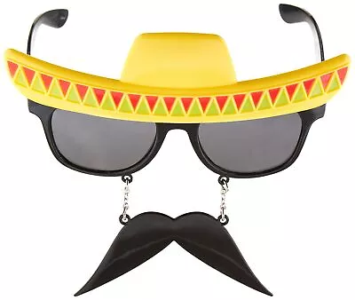 Fiesta Sunglasses With Mustache | Party Favor | One Size Fits Most • $23.65