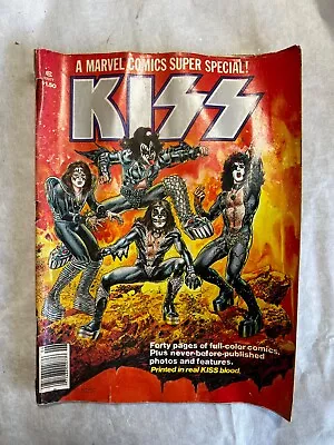 1977 Kiss A Marvel Comics Super Special Vol-1 #-1 Comic Book Kiss Blood Read*ycc • $100