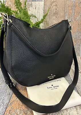 Kate Spade New York Handbag /satchel Multiway Messenger Bag/Black/ Leather Vgc • £75