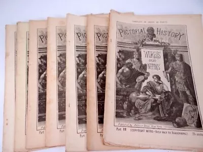 8 Pictorial History Of The Worlds Great Nations Booklets 1882 W Engravings • $28.95