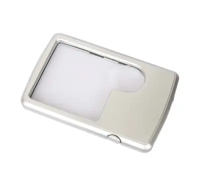 Portable LED Light Rectangle Magnifying Glass Card-type 3X 5X  Magnifier • $5.93