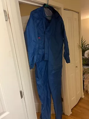 Motorcycle Rain Suit Coverall - Tourmaster - XL - Zip Front Storm Flaps - Blue • $60