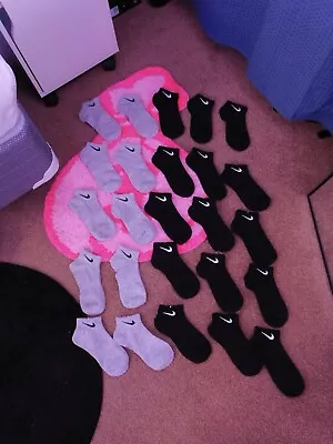 25 PAIRS!!! Nike No-Show Socks SIZE LARGE • $12