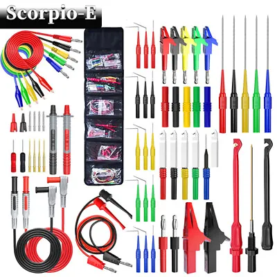 57PCS Multimeter Test Lead Kit Back Probe Set With Alligator Probe Banana Plug • $58.29