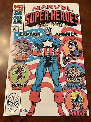 Marvel Super-Heroes #3 Fall Special Comic Book 1990 Captain America Wasp Hulk • $0.99