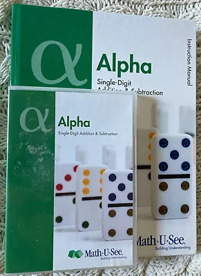 Math-U-See Alpha Instruction Manual + DVD - Homeschool Curriculum • $20