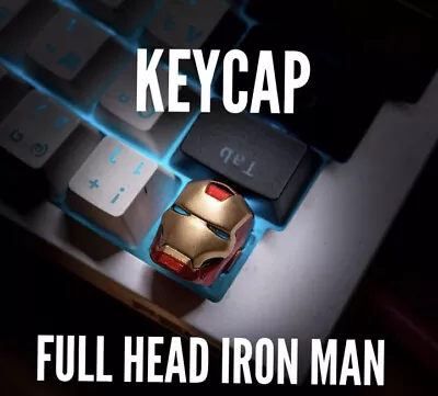 IRONMAN MARVEL Full Head Key Cap Keyboard THAI Artisan Handmade Craft Model • $39