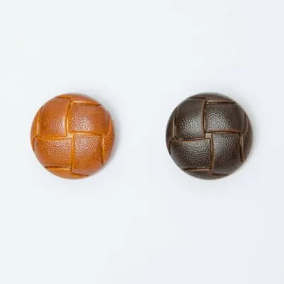 Football Button Sprayed Leather Look Round Shank Buttons Various Sizes • £1.90