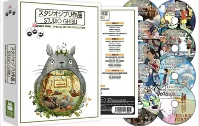 Studio Ghibli: Special Edition Collection 25 Movies ( DVD 9-Disc Box Set) New • $22.95