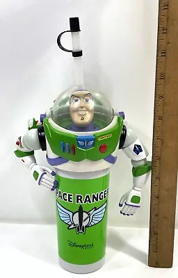 Buzz Lightyear Souvenir Cup Straw Disneyland Toy Story 2 Space Ranger Vintage • $29.99