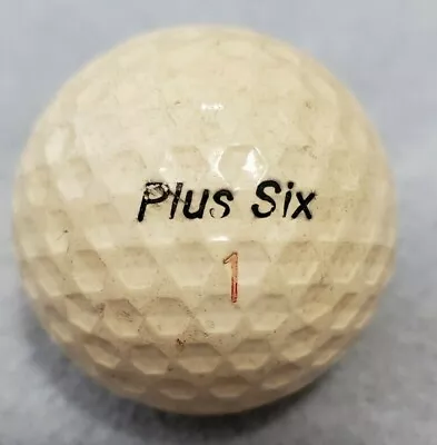 Vintage Royal Hexagon Dimples Pattern Golf Ball Plus Six Red #1 Collectible • $5.95