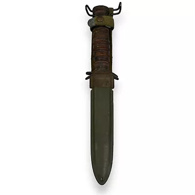 Vintage WW2 US Camillus M3 Trench Knife With US M8 Sheath 12  Rare Militaria • $449.99
