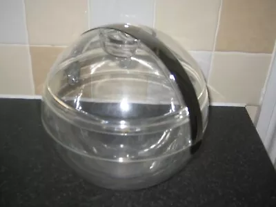 GUZZINI VINTAGE STELLA ICE BUCKET * PAOLO TILCHE * 1970`s * CLEAR ACRYLIC • £25