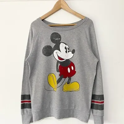 £11.95 • Buy Mickey Mouse 28 Grey Lightweight Sweatshirt Size Medium