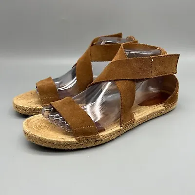 UGG Australia Mila Gladiator Espadrille Sandals  Women's Size 9 Suede Chestnut • $78.38