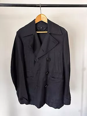 Burberry Prorsum Men's Cotton-linen Peacoat Size 46 Made In Italy • $64.75