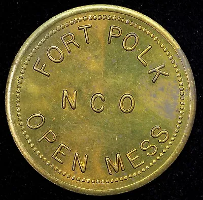 Vernon Parish Louisiana Fort Polk NCO Open Mess Good For 25c Military Token • $12.95