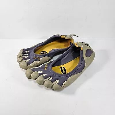 Vibram Fivefinger Womens EU 42 US 9.5 Gray Purple Barefoot Running Minimal Shoes • $34.95