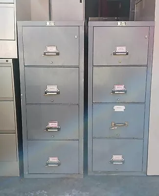 FireKing High Security Fire Rated Legal Size File Cabinet 4 Drawer   3 Available • $750