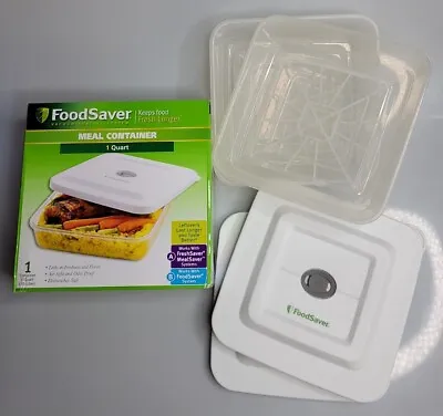 $13.96 • Buy Food Saver 1 Quart Meal Container Airtight & Odor Proof Mealsaver Lot Of 3