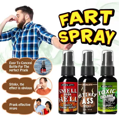 30ML Fart Spray Can Stink Bomb Smelly Stinky Gas Crap Gag Prank Joke Game AU • $13.96