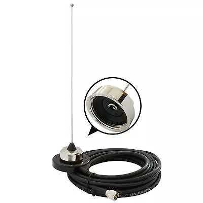 VHF 155-174 Antenna Magnetic Mount Antenna Set For Mobile Radio With RG-58 Cable • $23.99