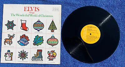 Elvis Presley Sing The Wonderful World Of Christmas Vinyl LP Near Mint Condition • $6.99