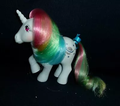 Rose: My Little Pony Vintage Rainbow Unicorn Moonstone #4 NEAR MINT Glittery G1 • $11.99