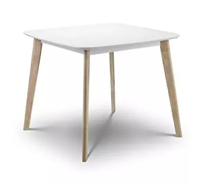 Julian Bowen Casa Square Dining TableWhite/Limed OakHeight: 75 Width: 90 • £151.99