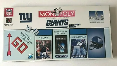 Monopoly New York NY Giants NFL Collectors Edition 2003 Board Game New & Sealed  • $24.99
