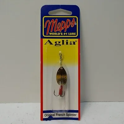 Mepps Aglia In-Line Spinner 1/8 Oz Treble Hook Gold NEW • $9.99