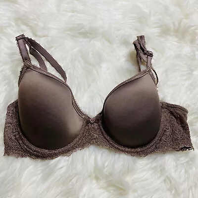 Wacoal 34B Bra Seduction Spacer Underwire Taupe T-Shirt 853255 • $19.35