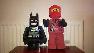 £14.99 • Buy Lego Batman Alarm Clock  Dc Super Heroes & Lego Ninjago Kai Red Soft Toy  