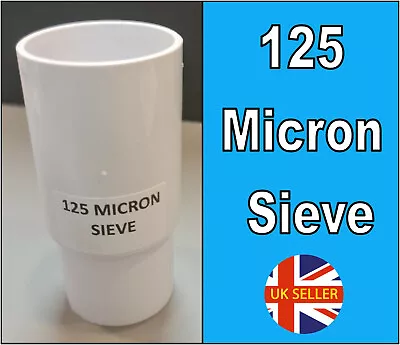 125 Micron Brine Shrimp Zooplankton Stackable Sieve Marine Coral Fish Culture • £5.99