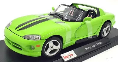 Maisto 1/18 Scale Diecast 46629 - Dodge Viper RT/10 - Green • £44.99