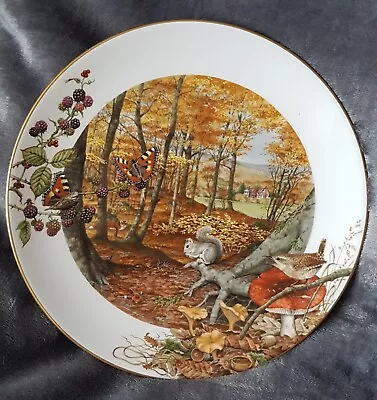 £10 • Buy Royal Worcester ' The Colours Of Autumn In October' By Peter Barrett Plate C1979