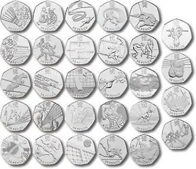 London 2012 Olympic 50p Coins Full Set • £4.99