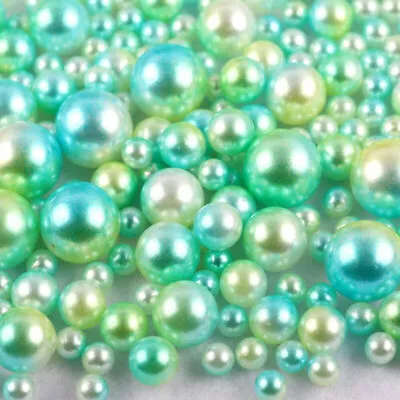 £4.29 • Buy 500pcs Artificial Round Pearl Beads Loose Balls DIY Craft Making No Holes 3-10mm