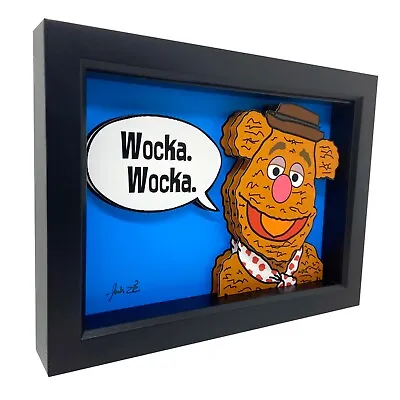 The Muppets Fozzie Bear 3D Wall Art Print Jim Henson Puppet Muppet Show Artwork • $65