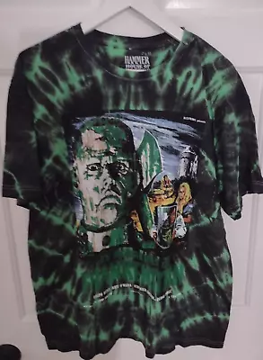 Frankenstein Hammer House Of Horror Tshirt  Mens XL  TieDye Design FLAW • $8.99