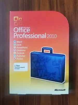 Genuine Microsoft Office 2010 Professional For 2 PCs Retail • $99.99