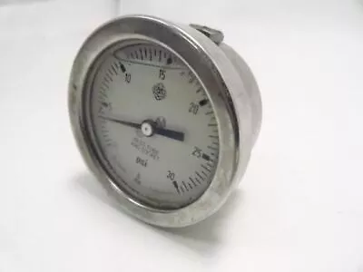 200065 Used; McDaniel Controls KBU 1/4 Pressure Gauge 2-1/2  SS Case • $25.14