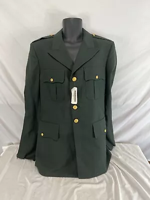 US Army Dress Green Jacket 42L Mint With Tag  1990s Era • $25