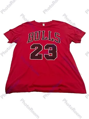 Preowned Canvas NBA Chicago Bulls #23 Michael Jordan Shirt Size Large D4 • $40