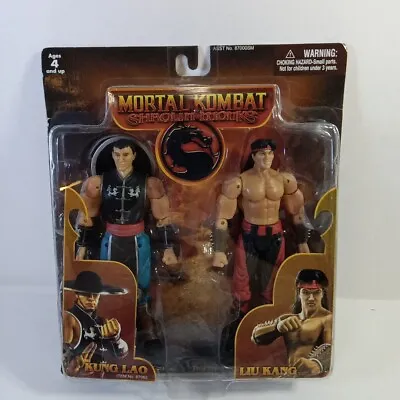 New 2005 Mortal Kombat Shaolin Monks Kung Lao & Liu Kang Figures Midway Jazwares • $63.99